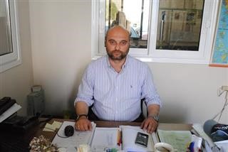  Χαιρετισμός του αντιπροέδρου της ΠΑΕ ΑΕΛ Ζήση Ντελόπουλου στο Δαμάσι