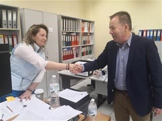 Στην ΔΥΠΑ Λάρισας ο Κόκκαλης (PICS)