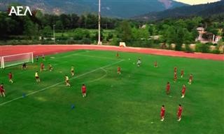 Η προπόνηση της ΑΕΛ από ψηλά (Video)