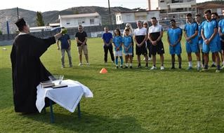 Αγιασμός στον Π.Ο.Ε. με ευχές για καλή ποδοσφαιρική χρονιά