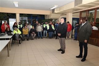  Αιφνιδιαστική επίσκεψη του Δημάρχου Λαρισαίων Θανάση Μαμάκου στο Αμαξοστάσιο 