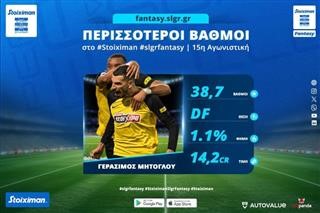  Stoiximan Slgr Fantasy Player of the Week ο Γεράσιμος Μήτογλου