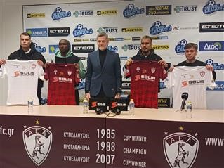 Η παρουσίαση των νέων μεταγραφικών αποκτημάτων της ΑΕΛ