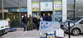 Προσφορά τροφίμων από την 110 Πτέρυγα Μάχης στο Κοινωνικό Παντοπωλείο 