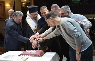 Μια κατάμεστη «βυσσινί» γιορτή ενότητας στην κοπή πίτας της ΑΕΛ 