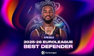 EuroLeague: Αμυντικός της χρονιάς ο Άλφα Ντιαλό της Μονακό