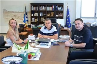 Συνάντηση του Περιφερειάρχη Θεσσαλίας Δημήτρη Κουρέτα με την Αντιγόνη Ντρισμπιώτη