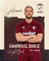 Παίκτης της ΑΕΛ Novibet ο Emanuel Sakic 