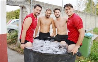 Στην Αναγέννηση Ολύμπου… λιώνουν στον πάγο μετά την προπόνηση!