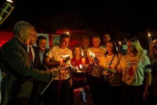 Δυνατό μήνυμα αλληλεγγύης από τη Λάρισα και τη Λαμπαδηδρομία Εθελοντών Αιμοδοτών